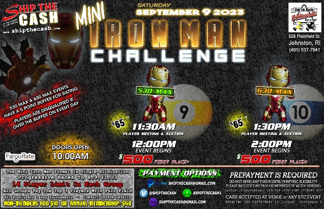 Mini Iron Man 530 & 630 MAX 9-9-23